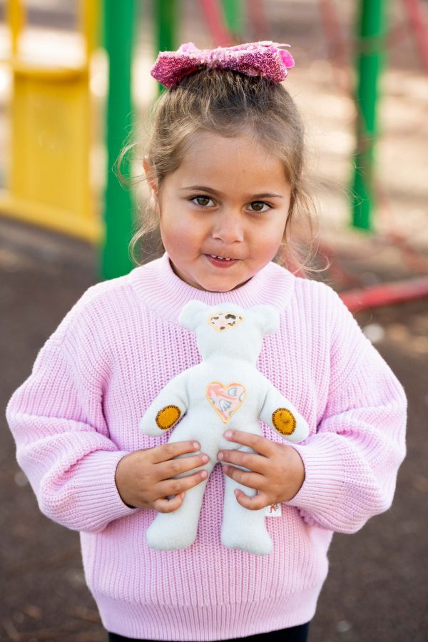 Sensory Bears - Light Grey Polar Fleece (Limited numbers available)