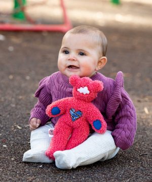 Sensory Bears - Coral Teddy Fur (Limited numbers available)