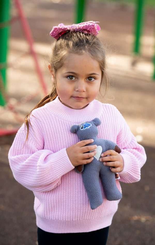 Sensory Bears - Grey Polar Fleece (Limited numbers available)