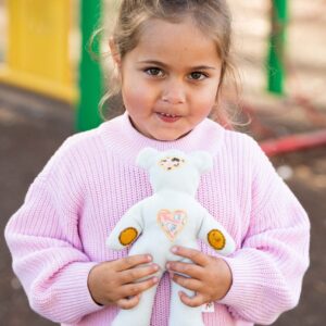 Sensory Bears – Light Grey Polar Fleece (Limited numbers available)