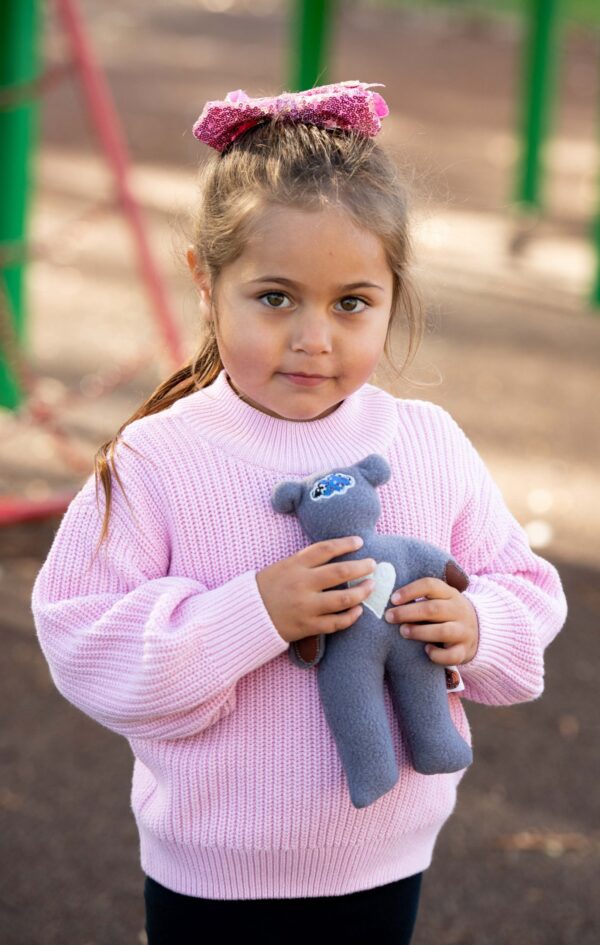 Sensory Bears – Grey Polar Fleece (Limited numbers available)